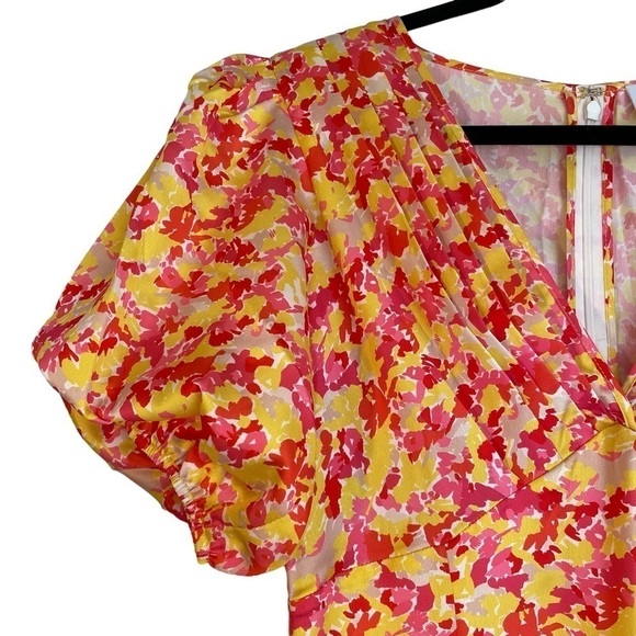 LINI Amalia Yellow Red Multi Maxi Dress Size Large New with Tags - Picture 6 of 14